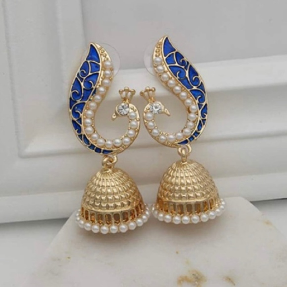 Beautiful Peacock Dangle Earrings